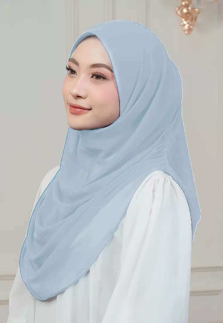 HIJAB INSTAN AURORA - SKY BLUE