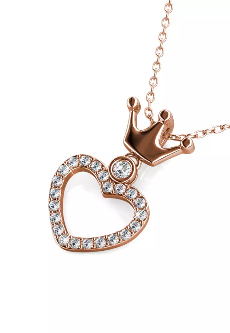 Princess Crown Pendant RG - Kalung Crystal Premium by Her Jewellery
