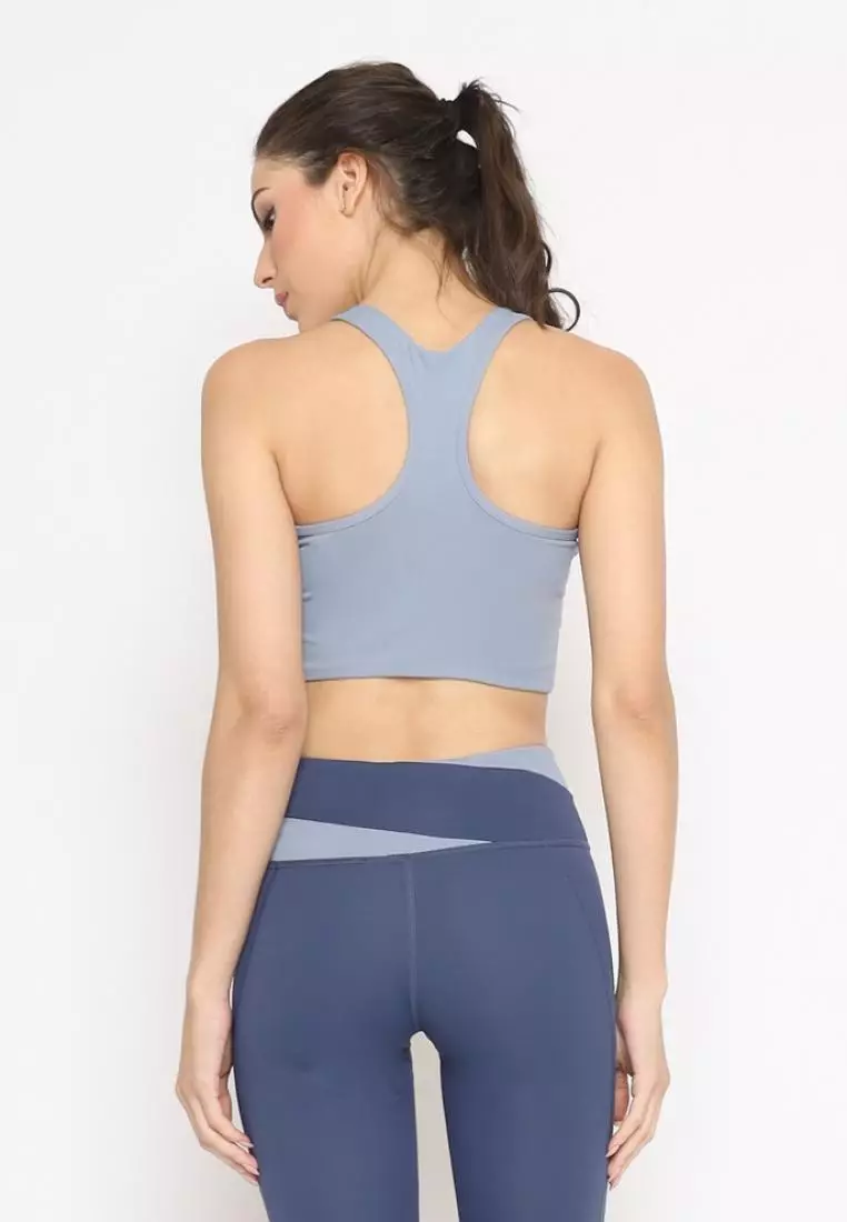 Fitwear - Sportbra Olahraga Wanita HERIN BRA 2TONE SEAMLESS - NAVY BLUE