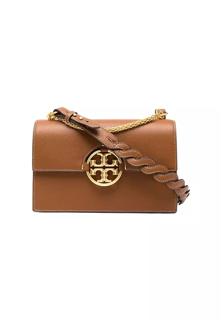 Tory burch miller leather clutch Clearance