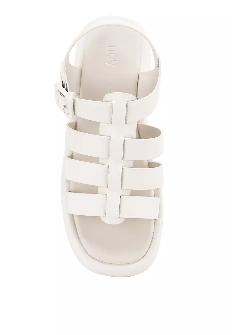 ABBY R2384-6 SLINGBACK SANDAL OFF WHITE