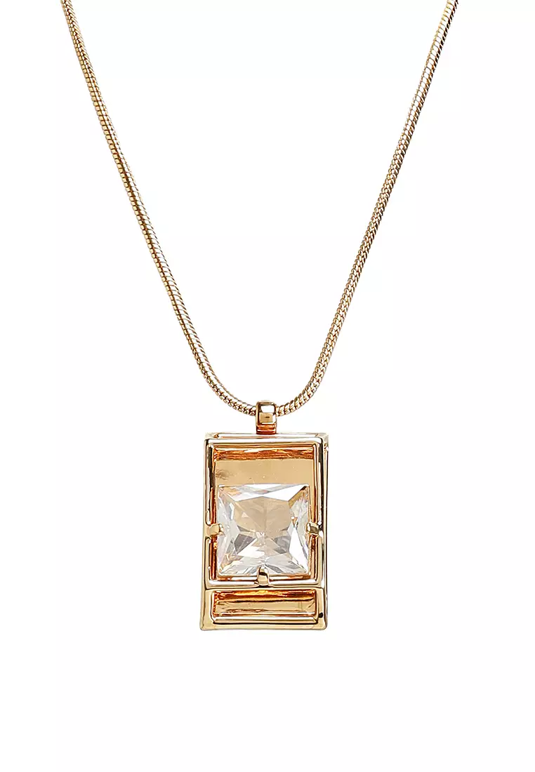  新品未使用　SHANGHAI 限定　Yulanla Latte ZARA Round Chain Necklace with Gemstone 2025 | Buy ZARA