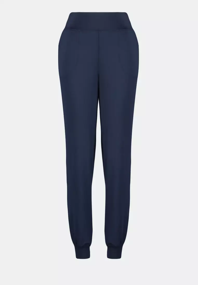 Navy Blue Diver/Scuba Comfortable Fit Knitted Sports Sweatpants