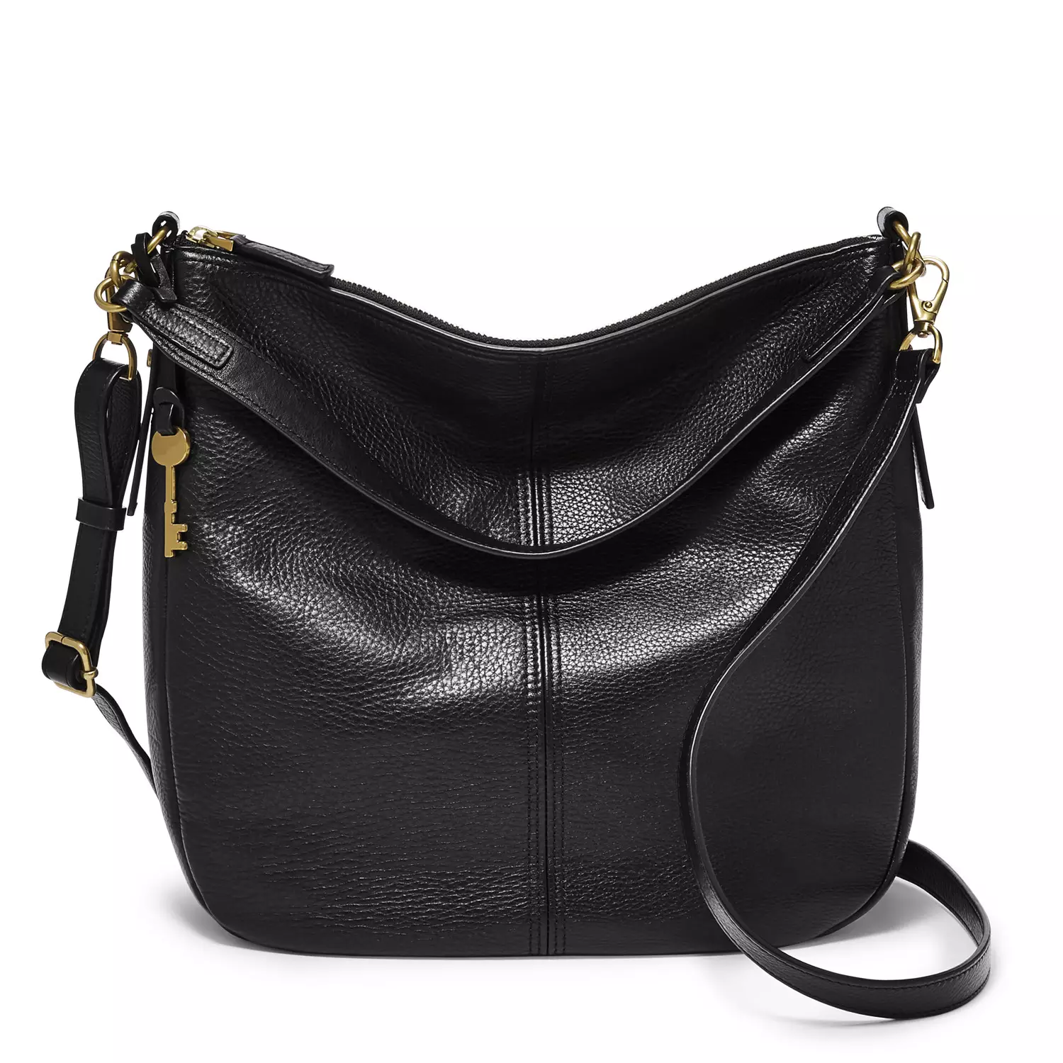 Fossil Jolie Hobo Leather Black - Tas Wanita - ZB1434-001