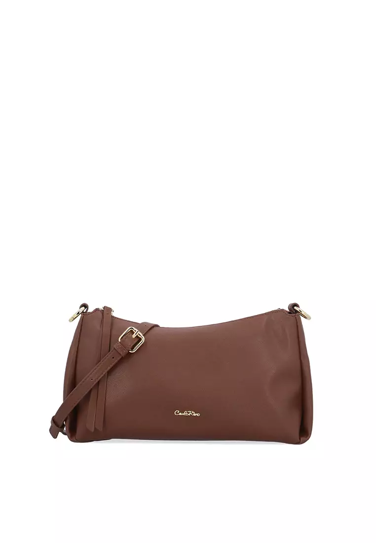 Nora Longline Crossbody Bag - Brown