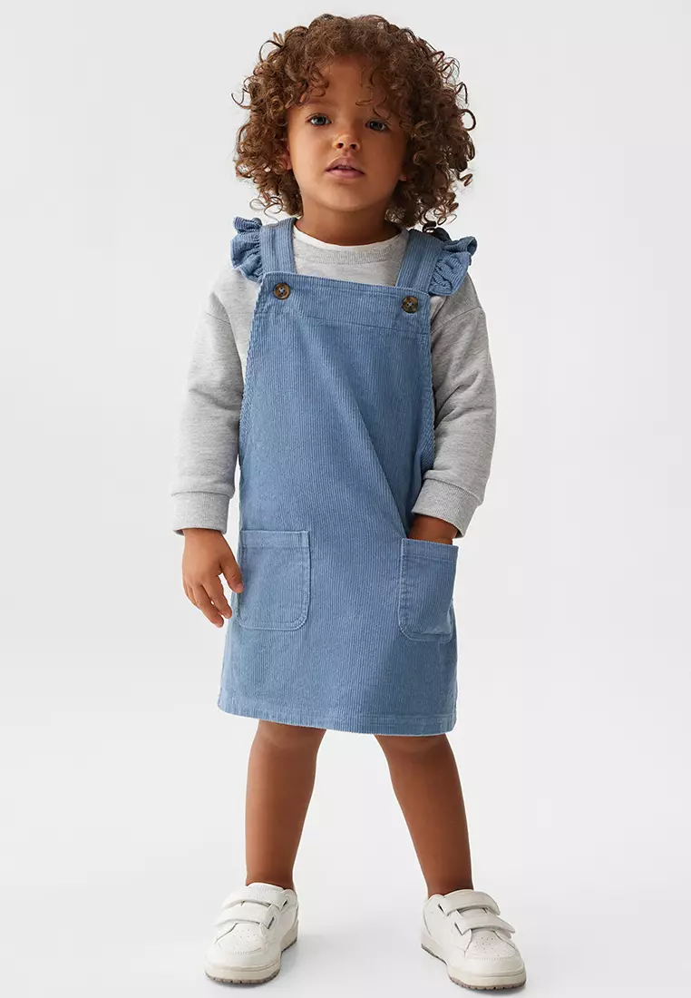 MANGO BABY Corduroy Pinafore Dress 2023 Buy MANGO BABY Online
