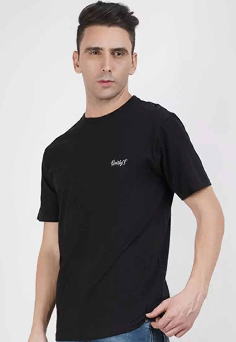 Be An Adventurer Black Cotton Short Sleeve Crew Neck Relaxed Tee