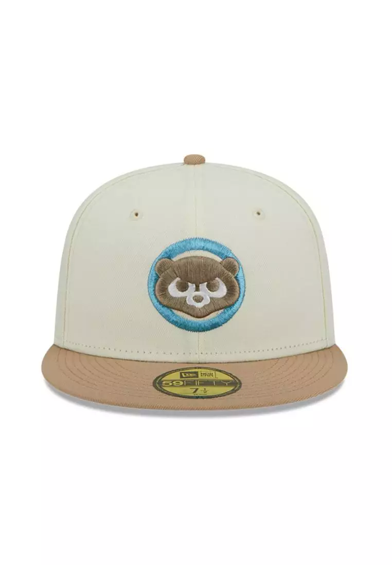 Chicago Cubs MLB City Icon Light Brown Chrome White 59FIFTY Fitted