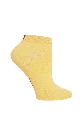SOXGALERI yellow Anti-Bacterial Sneaker Socks for Women 2D420AA216F0F5GS_1