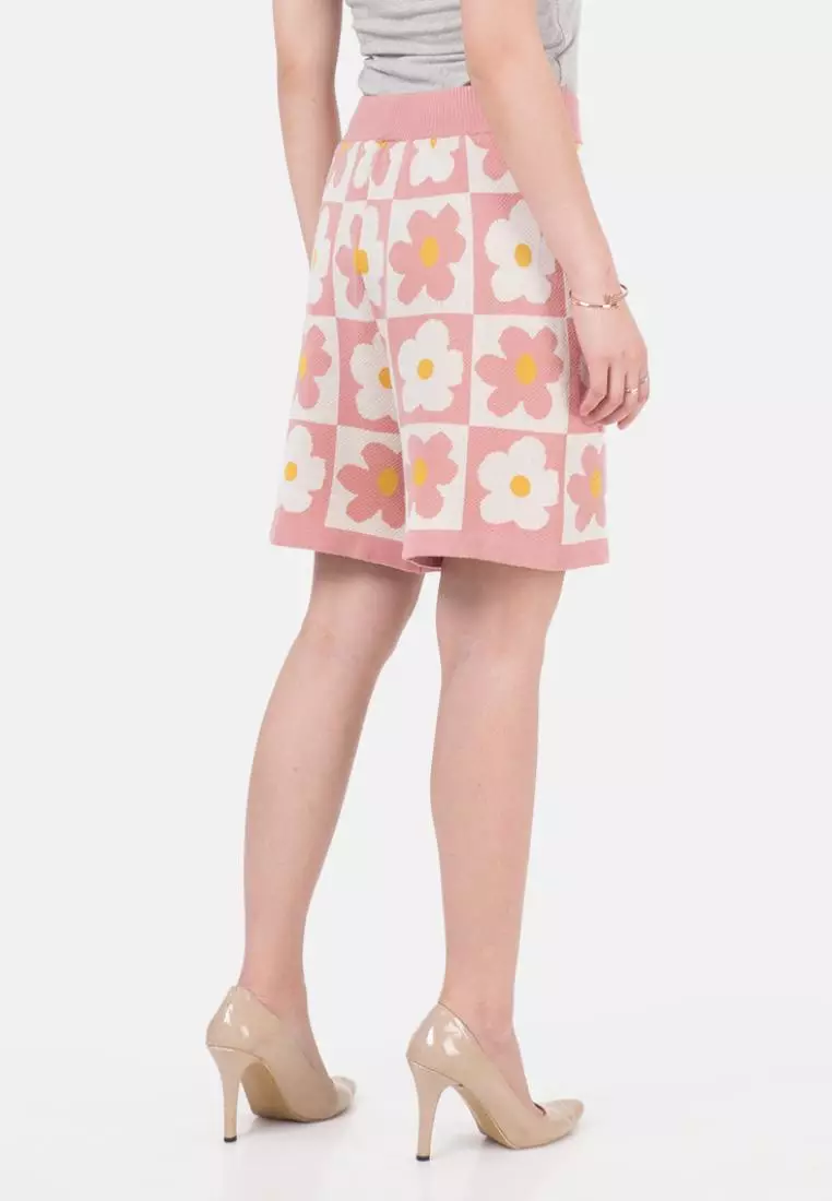 Divya Knit Pants in Pink