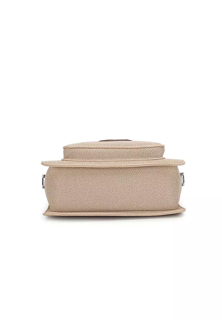 Women's Sling Bag / Crossbody Bag / Shoulder Bag (Tas Selempang Wanita / Tas Bahu Wanita) - Krem