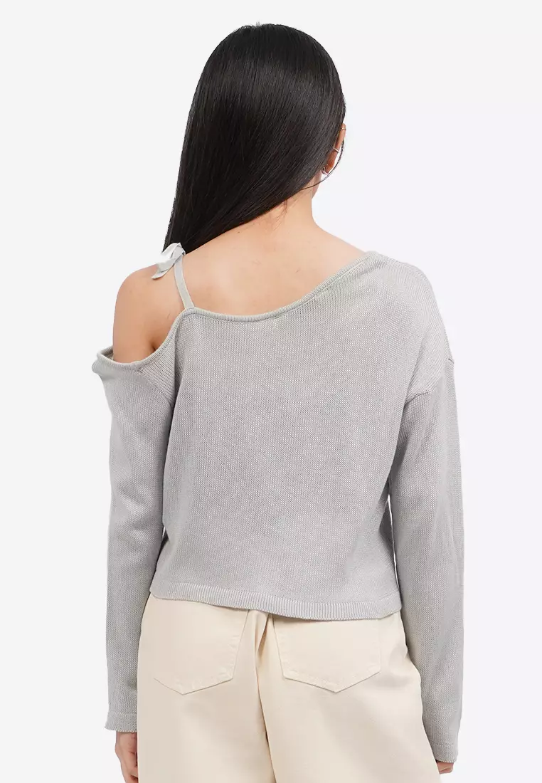 One Shoulder Long Sleeve Jumper