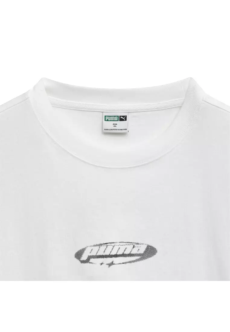 ★★PUMA★★ Celerator K Graphic Short Sleeve T-Shirt White Puma Men's T-Shirt Short Sleeve # 1 Logo Graphic Active | eBay