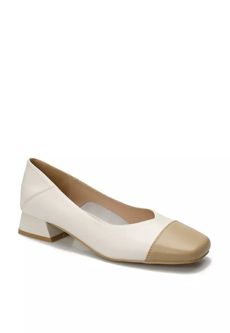 3CM Color Matching Leather Pumps TE52061-6