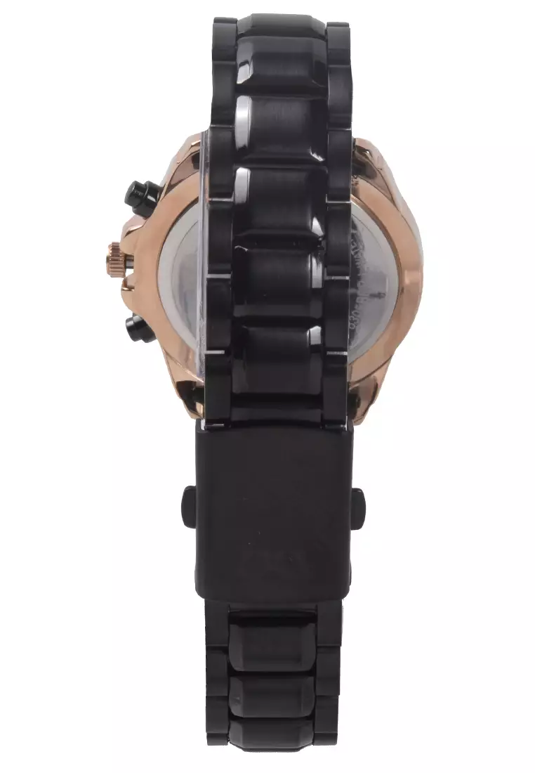 Mirage - Jam Tangan Wanita - Rosegold Black - Stainless Steel - 8305L-C