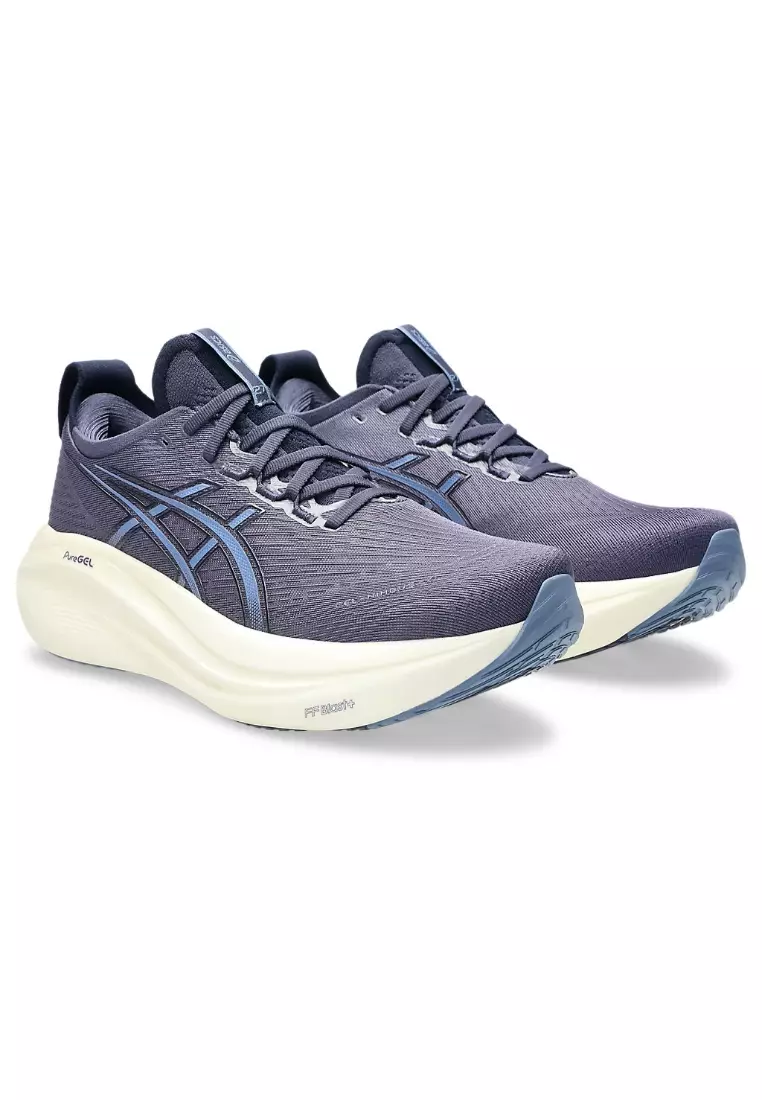 GEL-NIMBUS 27 (2E WIDE) MEN RUNNING SHOES (BLUE)