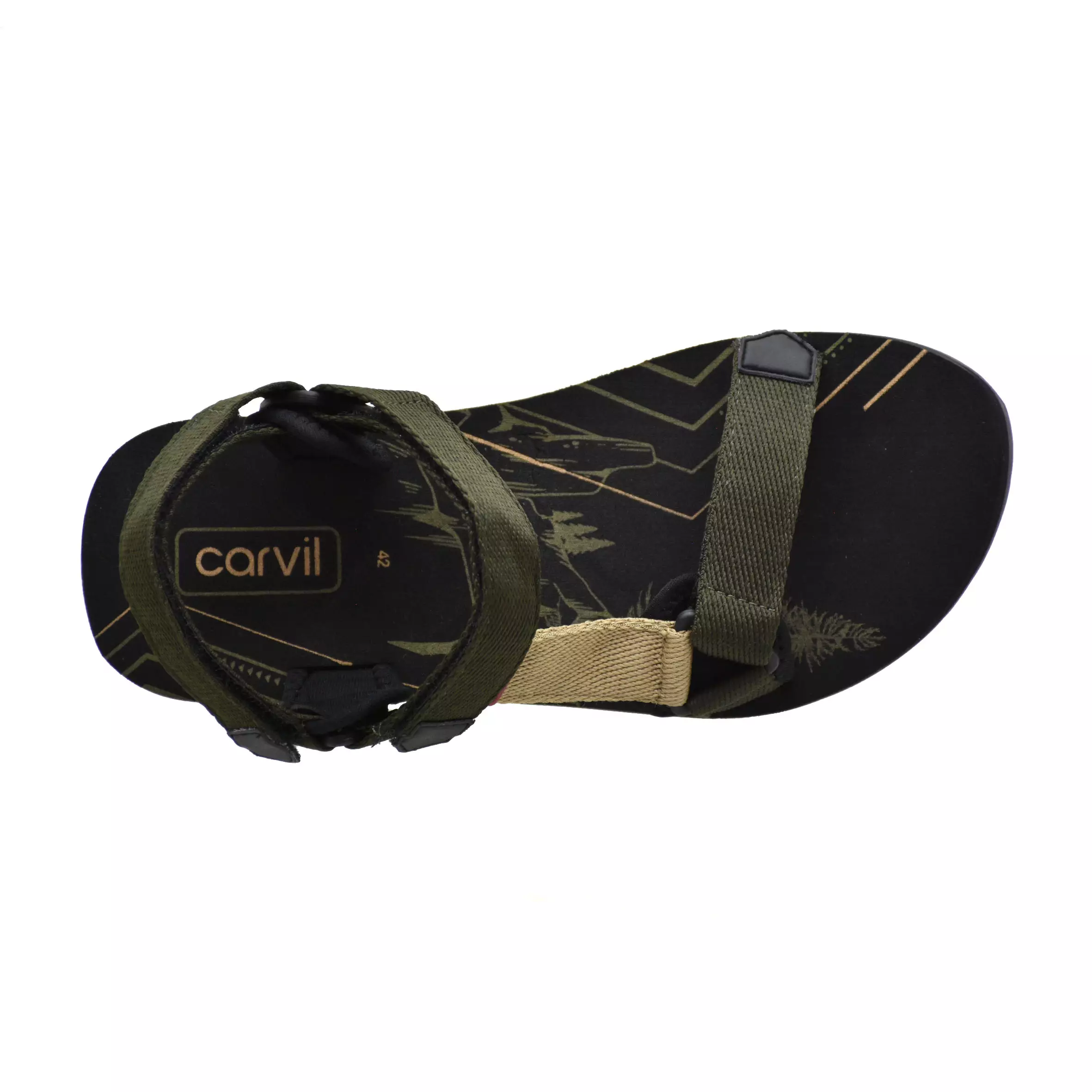 Carvil Sandal Gunung Pria Jeronimo-GM Olive/Beige