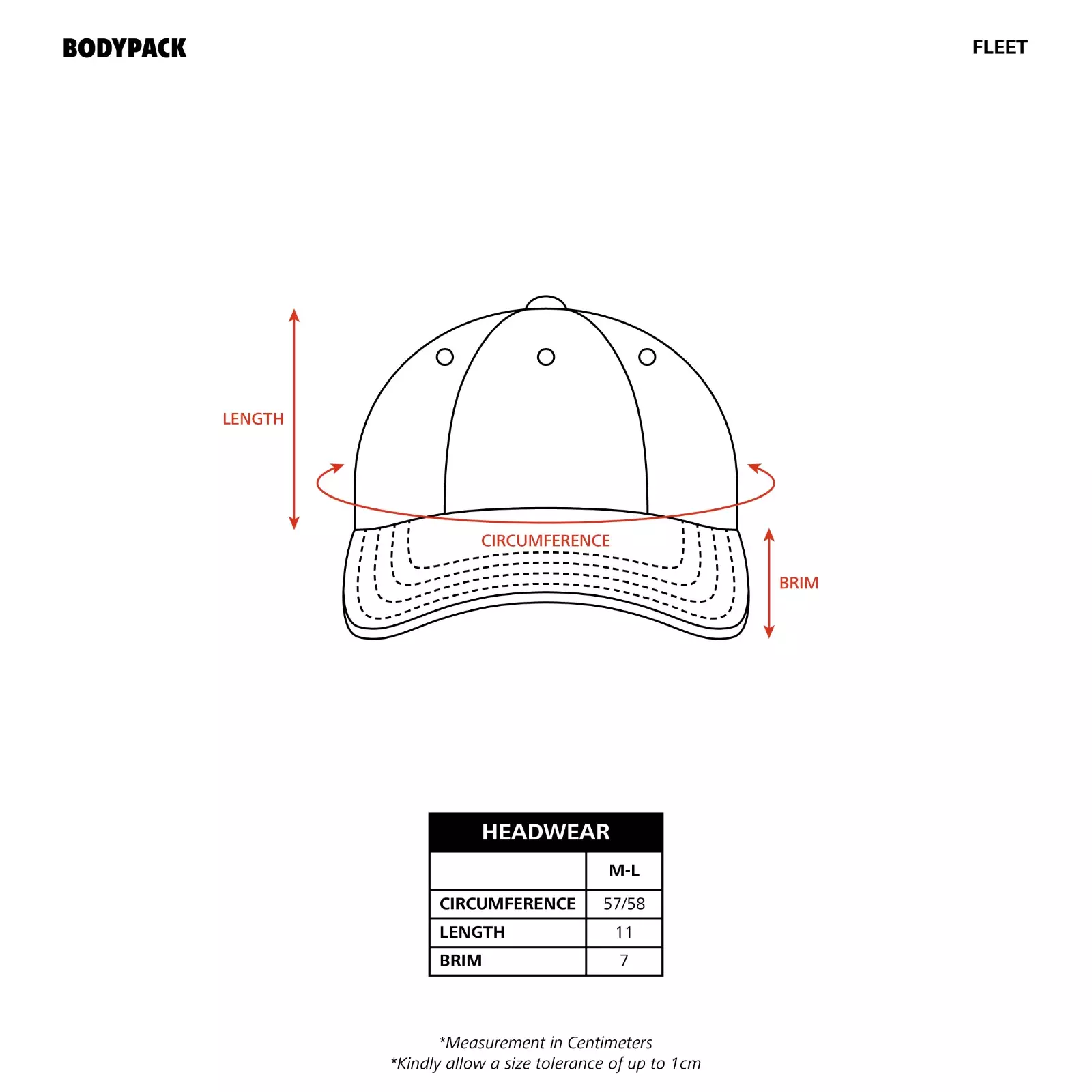 Fleet Baseball Cap Topi Sport Praktis - Hitam
