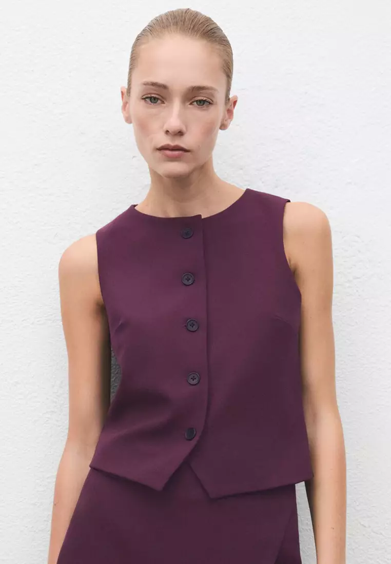 Suit Waistcoat With Buttons