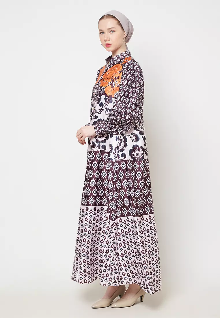 Kamilaa by Itang Yunasz Dress Elodie Brown