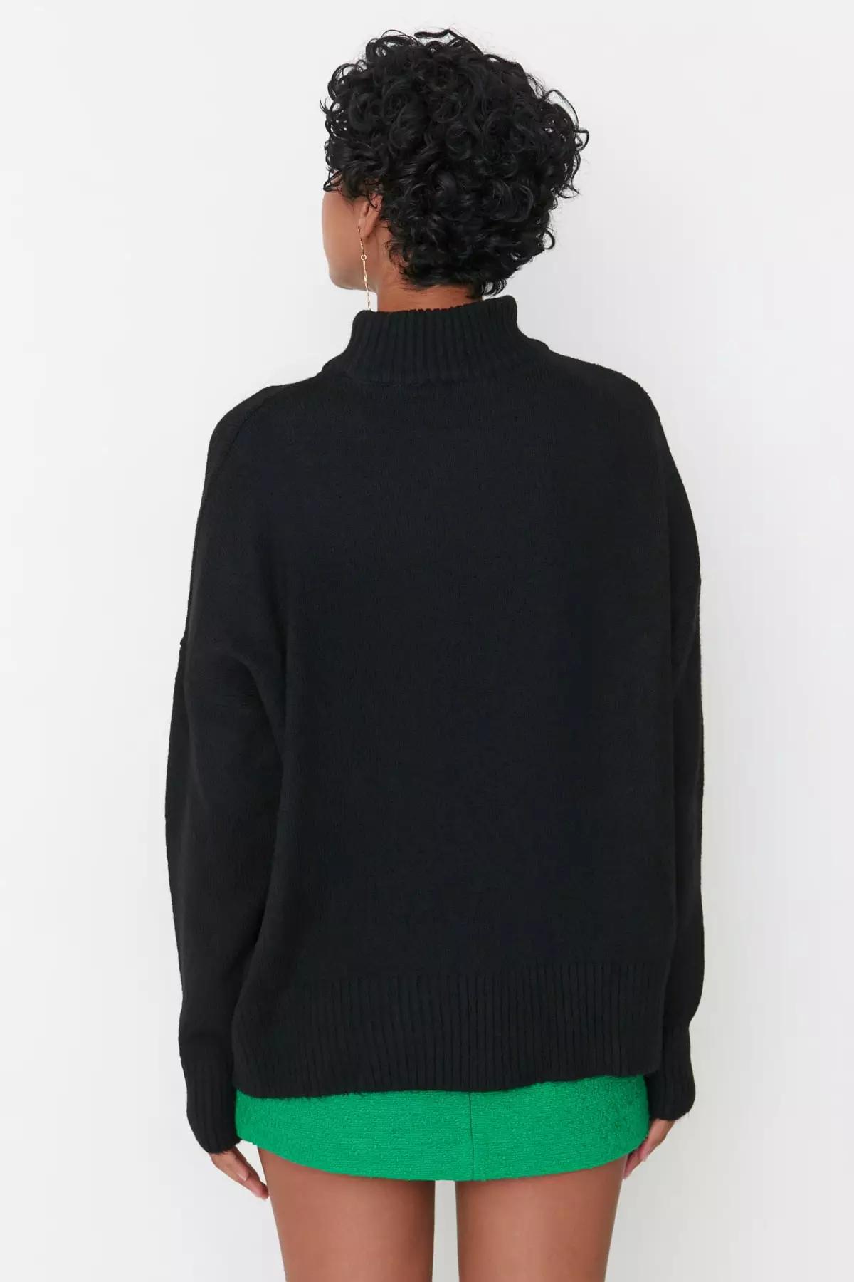Stand-Up Collar Knitwear Sweater