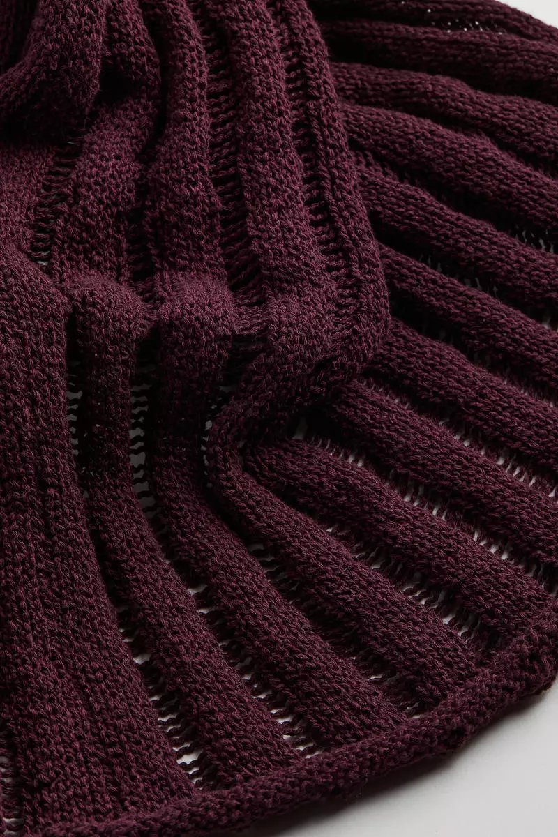 Rib-knit dress