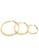 Bullion Gold gold BULLION GOLD Semi Flattened Hoop Earrings 50mm/Gold B27CDACAF8FA8DGS_3