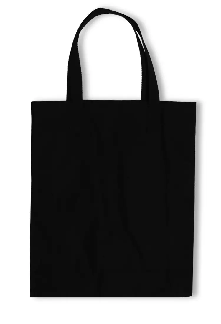 AMD02 totebag aesthetic kanvas pria wanita hitam black tokyo shibuya
