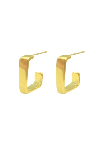 CELOVIS gold CELOVIS - Jodelle Rectangular Geometric C-Hoop Earring in Gold 9831BACD2D469FGS_1