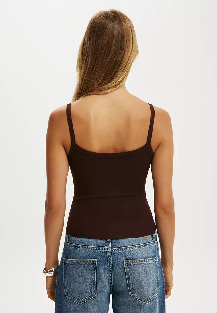 Goldie Rib Scoop Cami Top