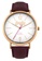 Superdry 褐色 Superdry White, Rose Gold and Brown Leather Watch 709F3AC34618C1GS_1