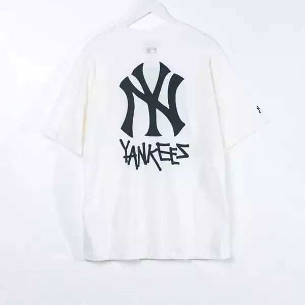 Kaos MLB NY YANKEES BACK BLACK WHITE Tshirt 100% ORIGINAL