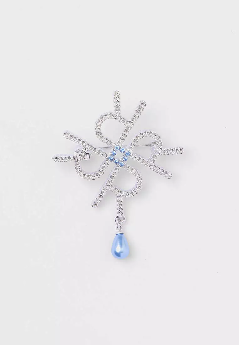 Ria Miranda Blue Stone Liora Brooch