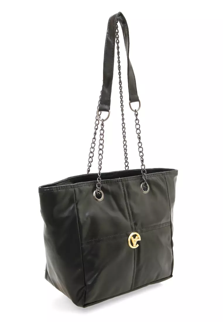 Priskila Tas Selempang Wanita Design Elegant Premium Quality - Black