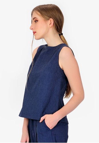 Jual SJO SIMPAPLY SJO s Ayama Navy Women s Blouse 
