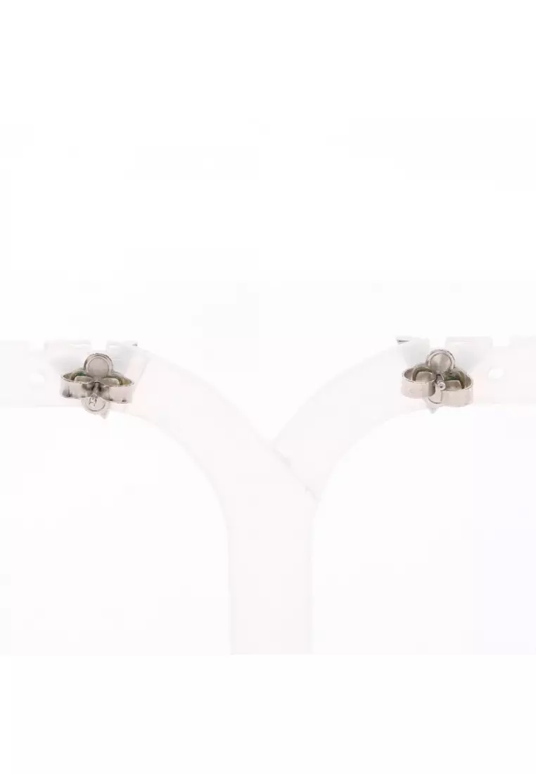 Pre-Loved Louis Vuitton Essential V earrings Silver