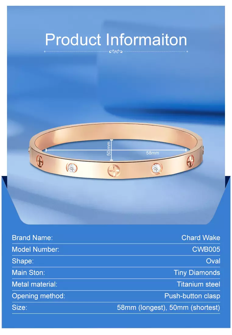 Gelang Titanium Wanita Fashion Elegan Perhiasan Cewek Original Adjustable Size Kotak Indah Set