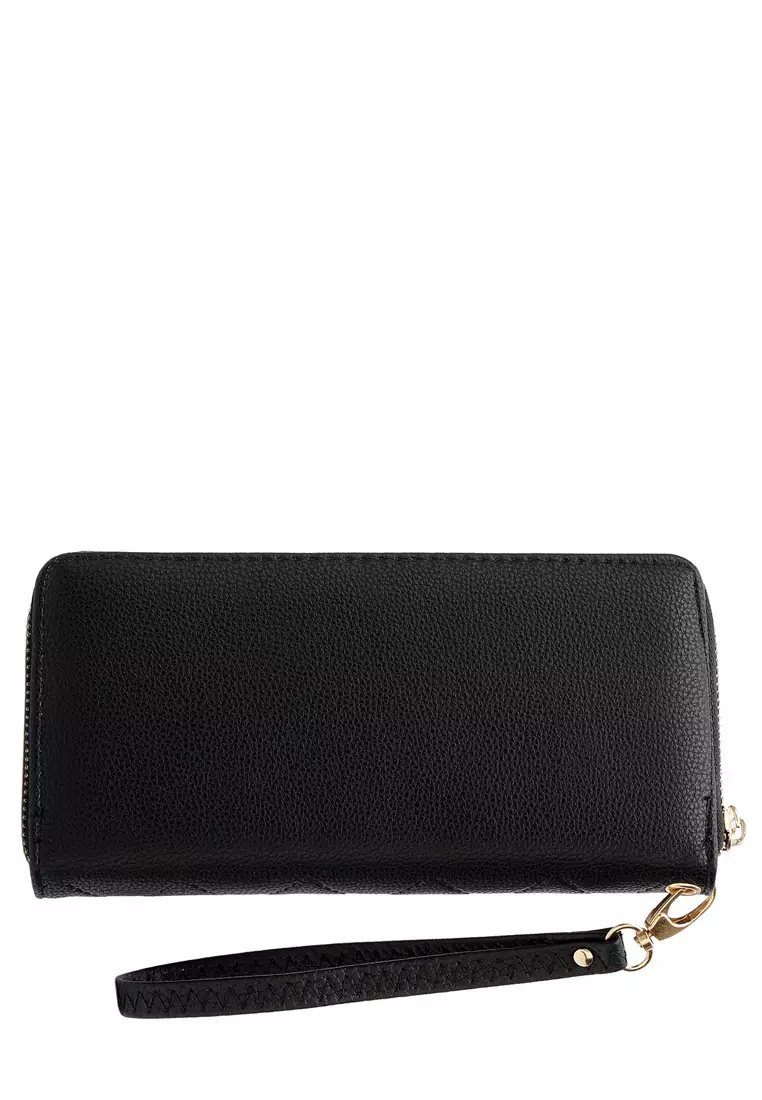 Women's Long Zipper Wallet - Black