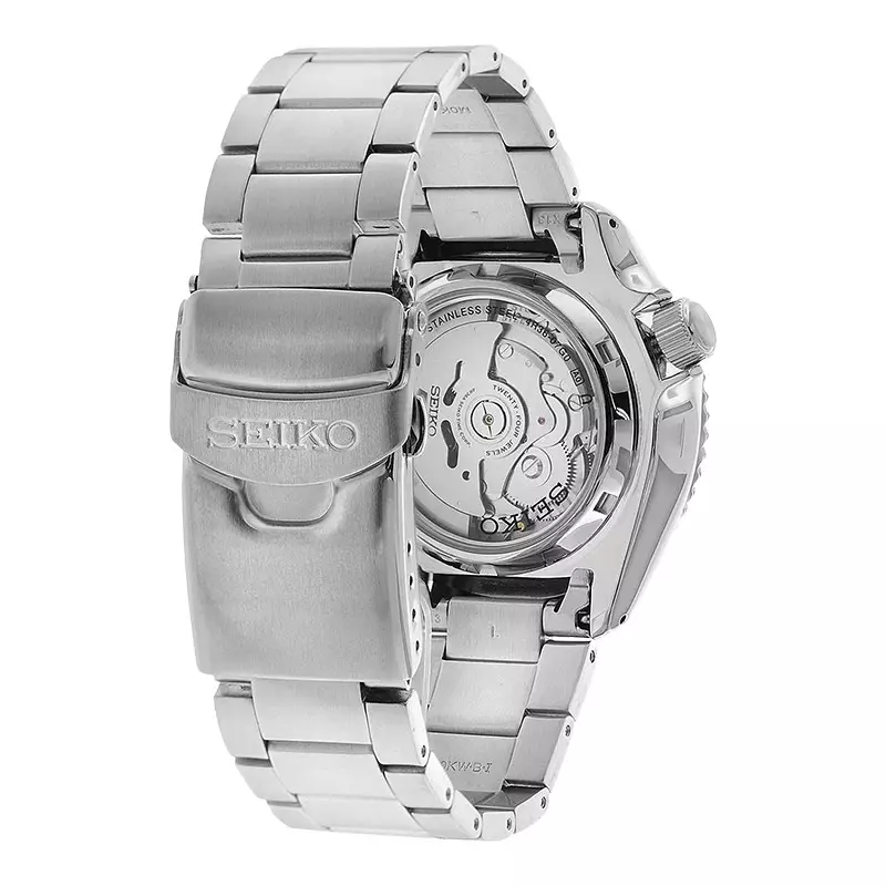 Jam Tangan Pria Seiko 5 Sports SRPD59K1 5KX SKX Sports Style Automatic Orange Dial Stainless Steel Strap