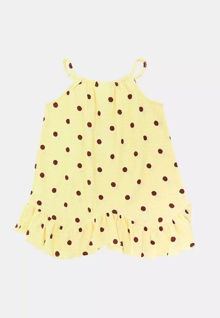 Hazel Scalloped Sleeveless Dress