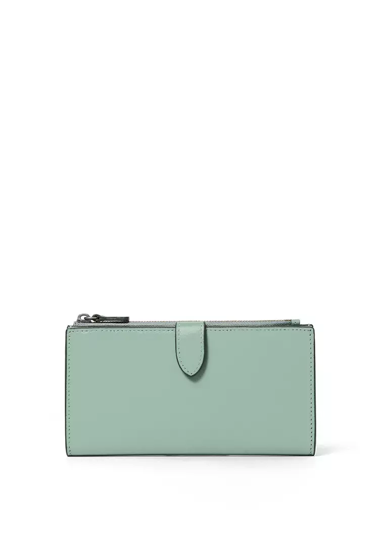 Bi-fold Long Wallet - Mint Blue