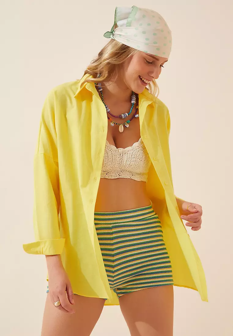 Oversize Long Basic Shirt