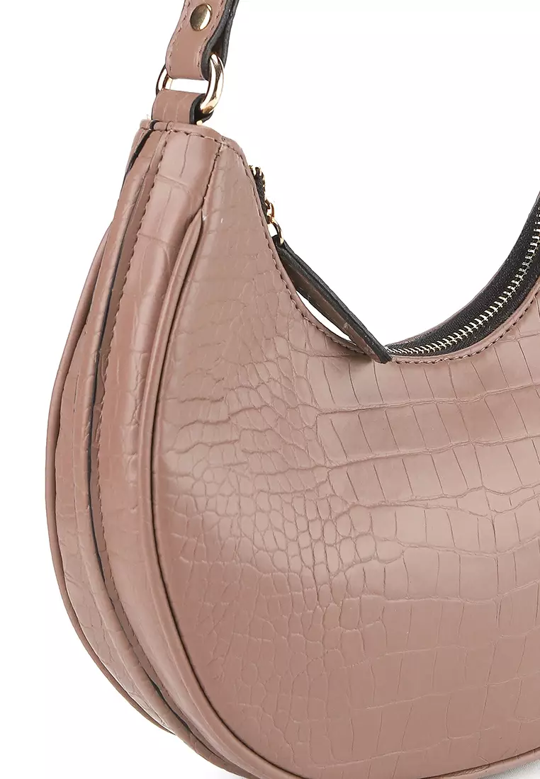 Luna Shoulder Bag Tas Bahu Wanita denganÂ KulitÂ Croco