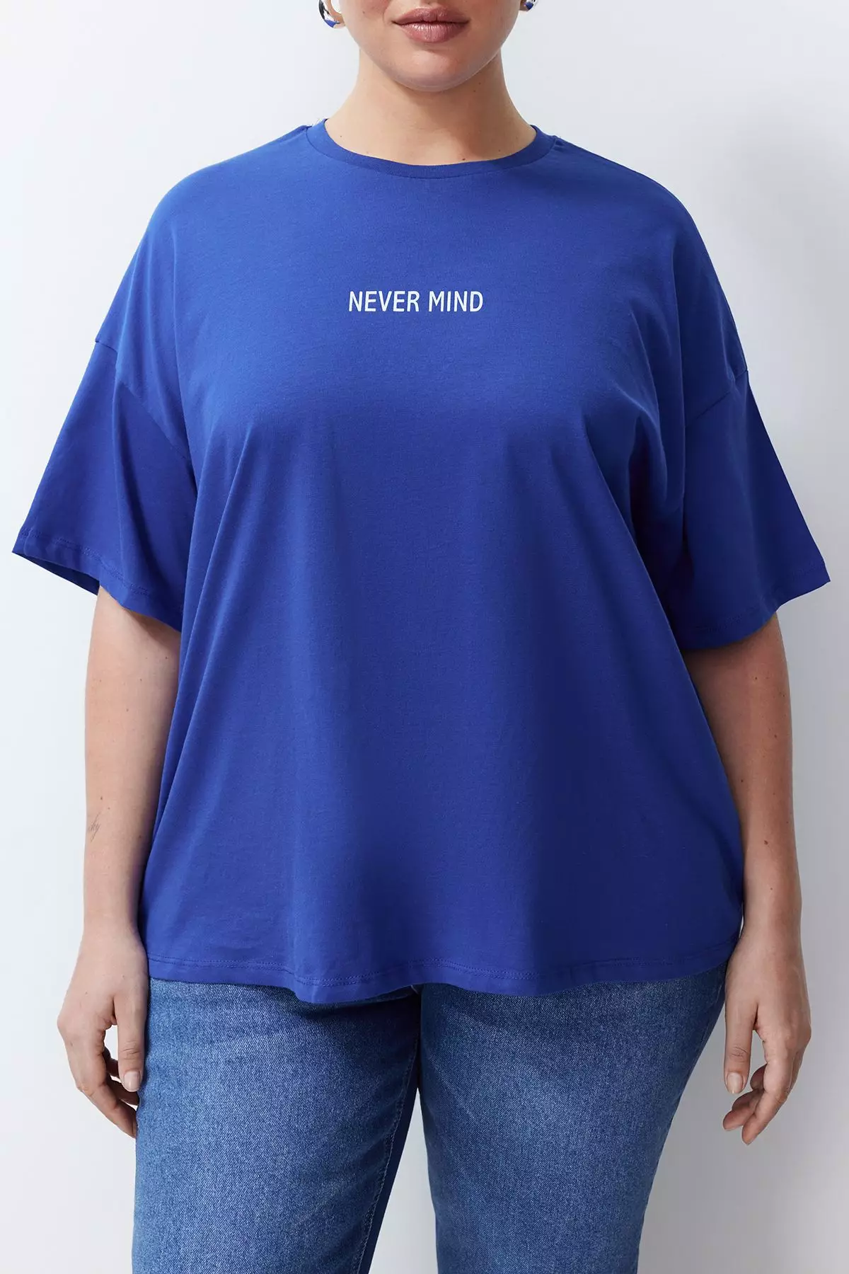 Plus Size Cotton Oversized T-Shirt