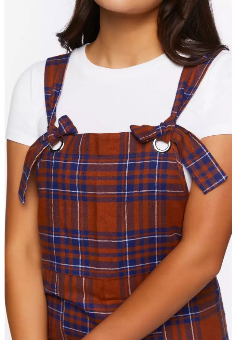 Forever 21 discount plaid jumpsuit
