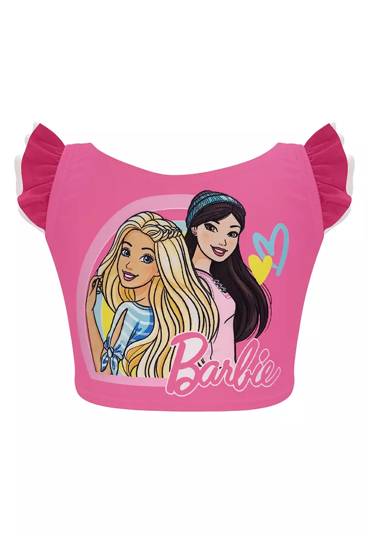 Bikini Set With Self Tie Back Closure Swimwear For Kids Girls