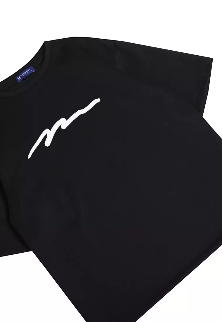 MTN69 kaos oversize aesthetic scuba tebal Third Day coretan hitam