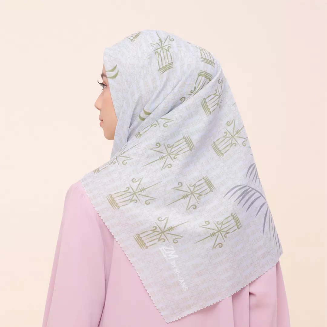 ZM Zaskia Mecca - Mentawai Rice Scarf Kerudung Segi Empat - Jelita Indonesia