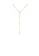 Glamorousky silver Fashion Simple Plated Gold 316L Stainless Steel Y-tassel Pendant with Necklace 378A8AC2622E87GS_1