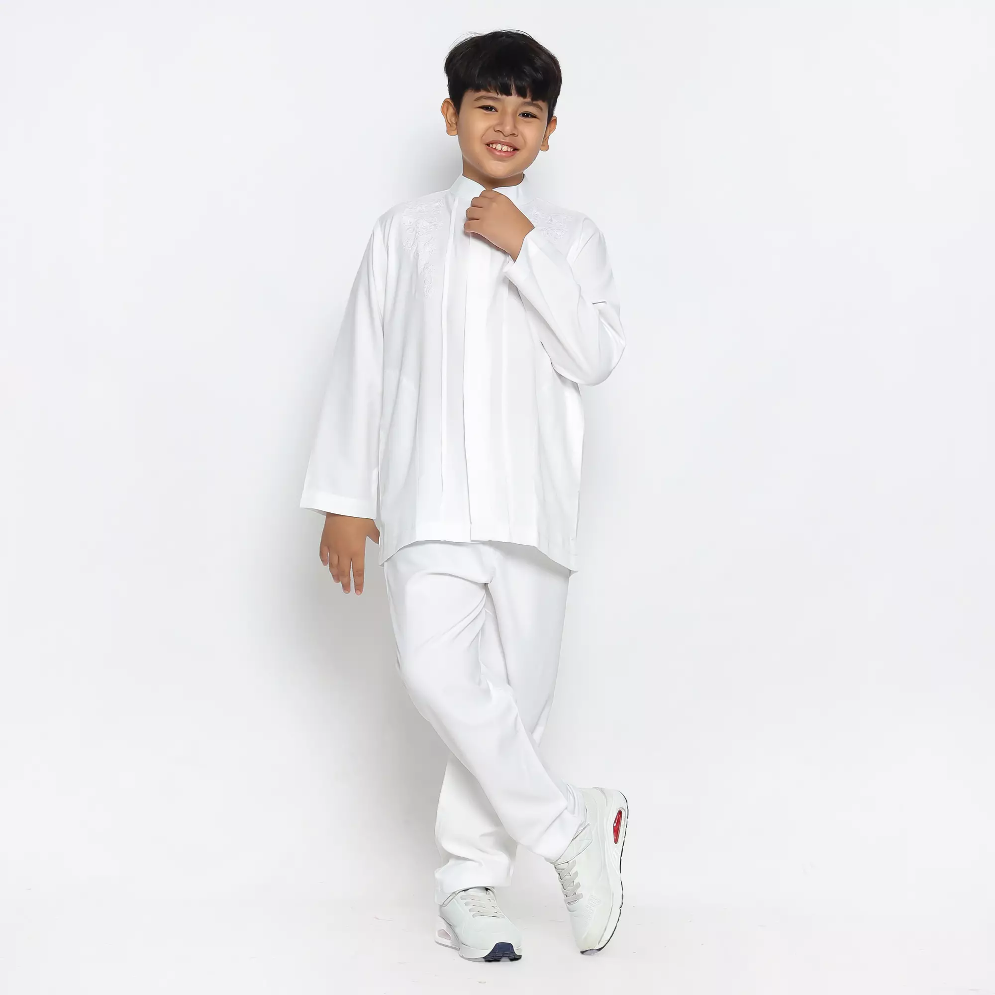 Baju Koko Anak KKA 41 White Lengan Panjang